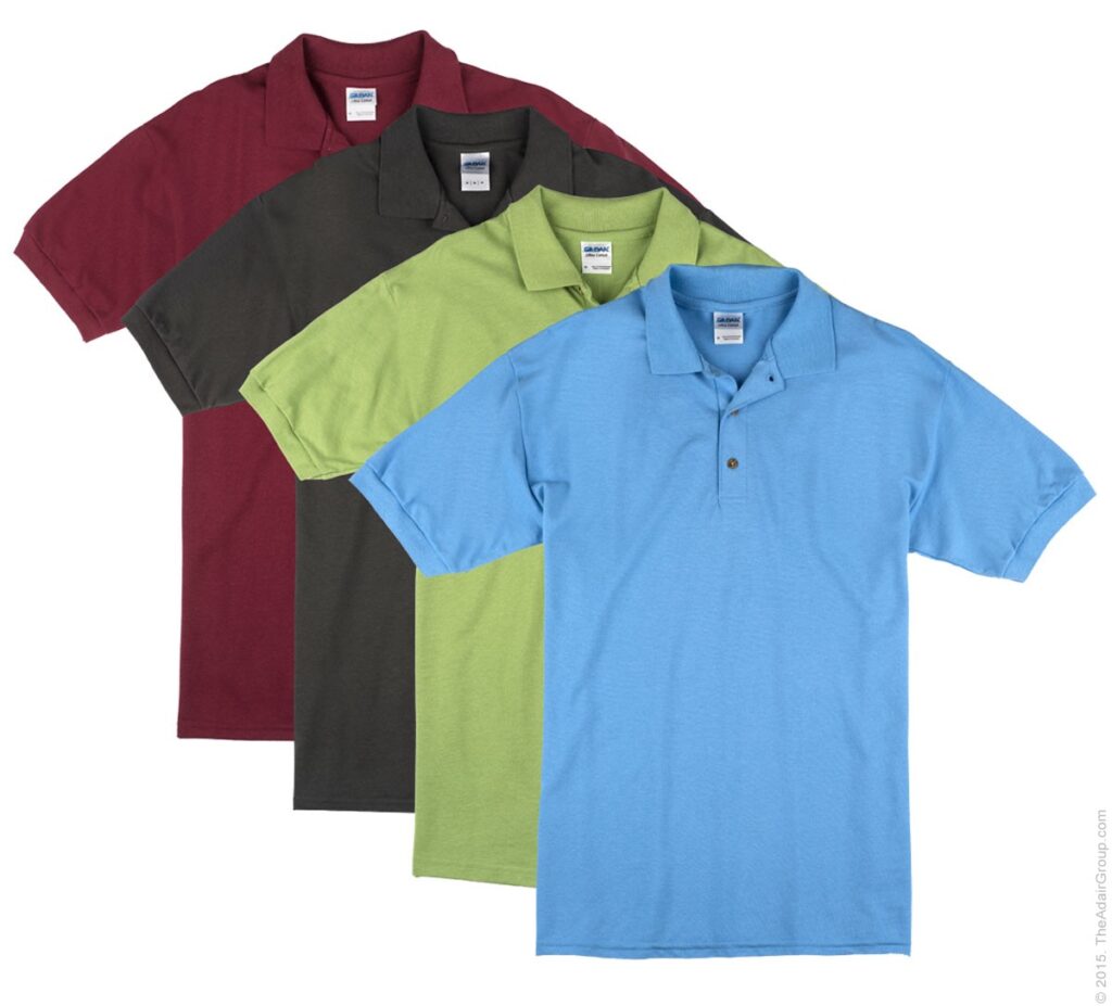 Assorted Adult Pique Knit Polo large